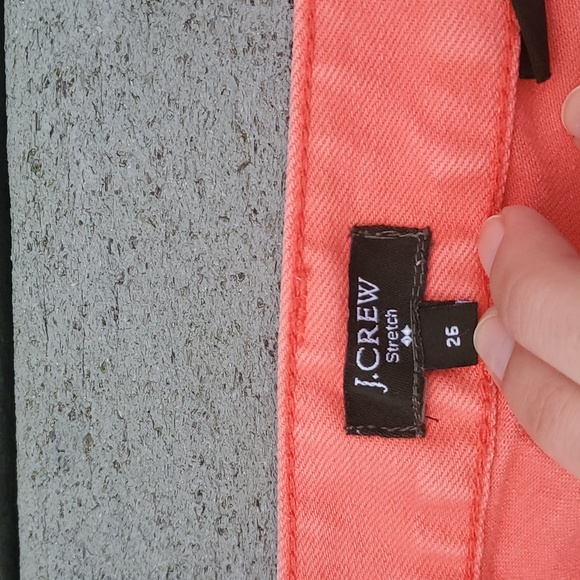J. Crew Stretch Size 26 Toothpick Jeans | J.Crew Coral Colored Jeans Sty… - Picture 6 of 10